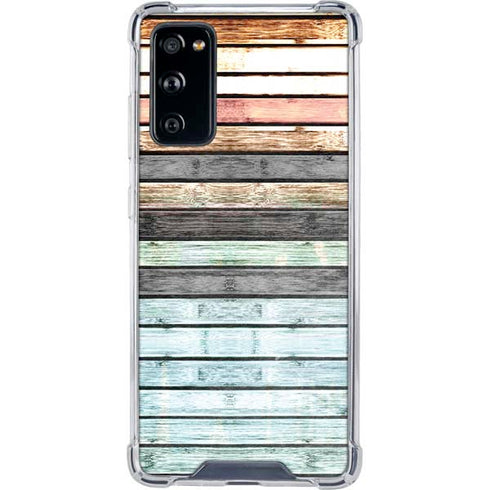 Wooden Stripes Galaxy S20 FE Clear Case