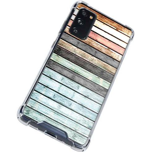 Wooden Stripes Galaxy S20 FE Clear Case