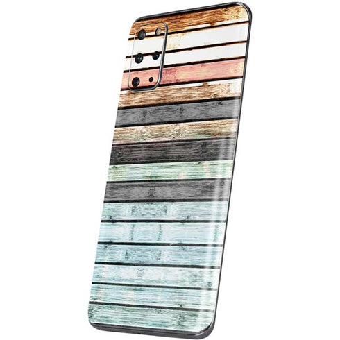 Wooden Stripes Galaxy S20 Plus Skin