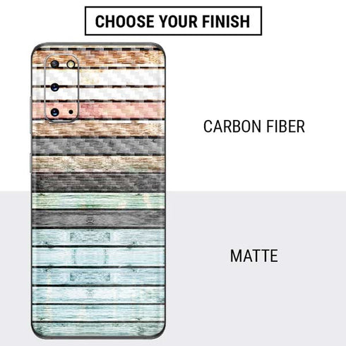 Wooden Stripes Galaxy S20 Skin
