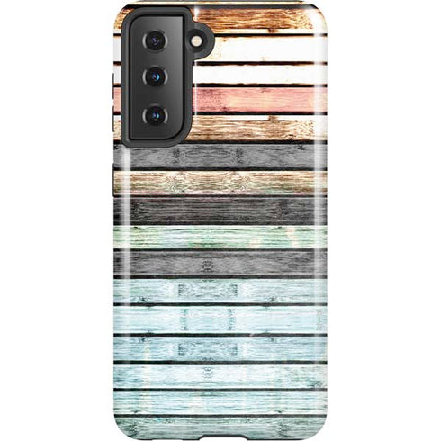 Wooden Stripes Galaxy S21 5G Pro Case