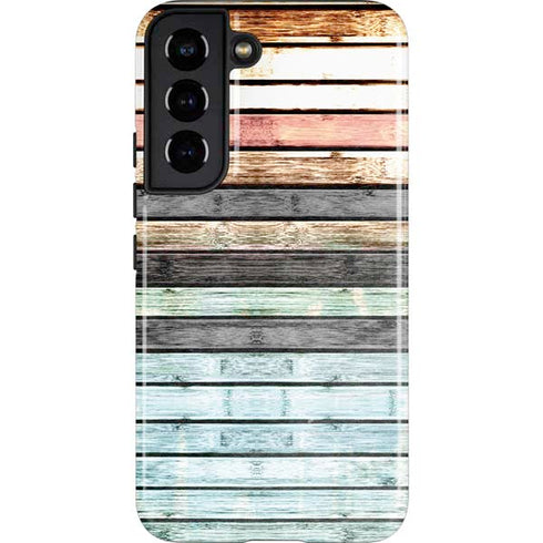 Wooden Stripes Galaxy S22 Pro Case