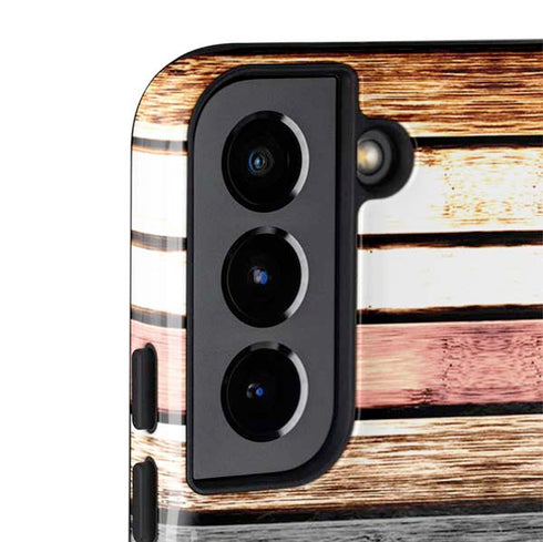Wooden Stripes Galaxy S22 Pro Case