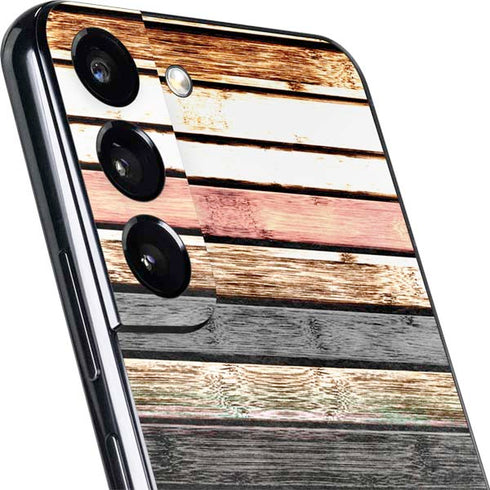 Wooden Stripes Galaxy S22 Skin
