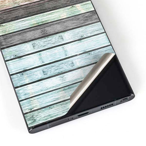 Wooden Stripes Galaxy S22 Ultra Skin
