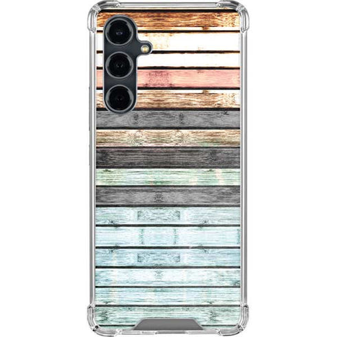 Wooden Stripes Galaxy S23 FE Clear Case
