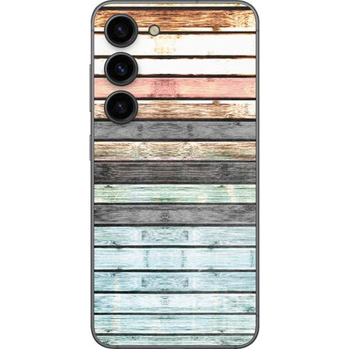 Wooden Stripes Galaxy S23 Skin
