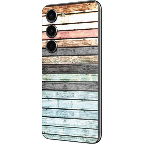 Wooden Stripes Galaxy S23 Skin