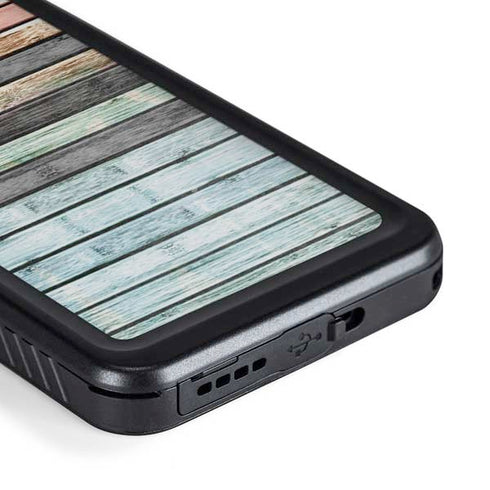 Wooden Stripes Galaxy S23 Waterproof Case