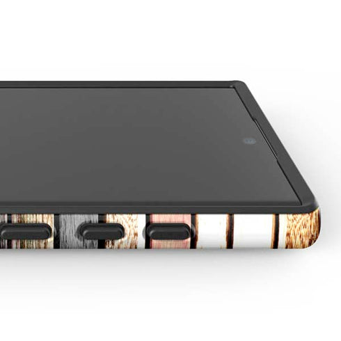 Wooden Stripes Galaxy S24 Ultra Impact Case