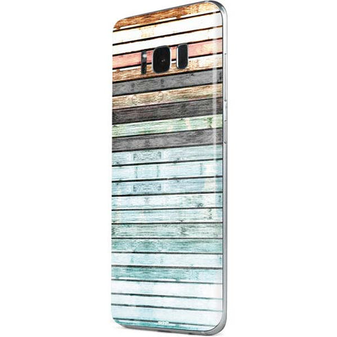 Wooden Stripes Galaxy S8 Skin