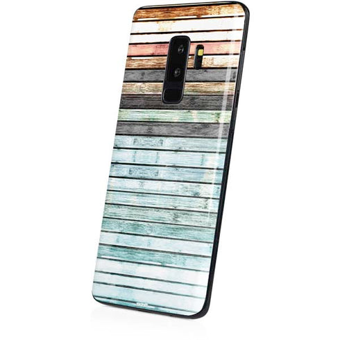 Wooden Stripes Galaxy S9 Plus Skin