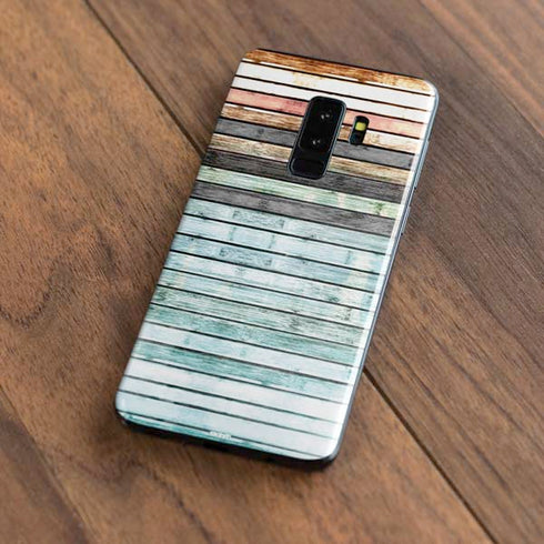Wooden Stripes Galaxy S9 Plus Skin