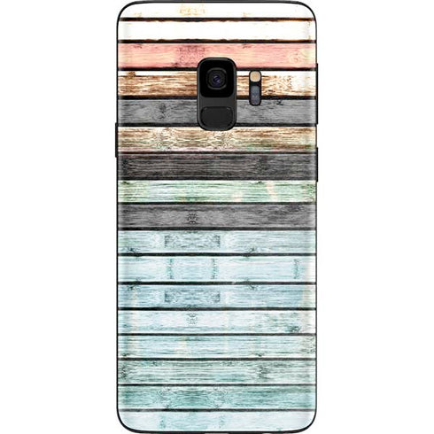 Wooden Stripes Galaxy S9 Skin