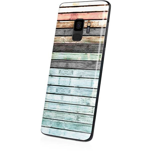 Wooden Stripes Galaxy S9 Skin
