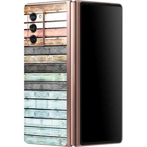 Wooden Stripes Galaxy Z Fold2 5G Skin