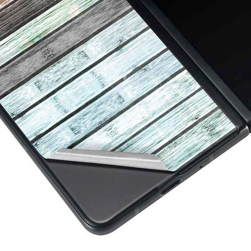 Wooden Stripes Galaxy Z Fold4 5G Skin