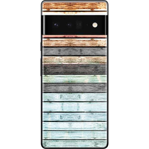 Wooden Stripes Google Pixel 6 Pro Skin