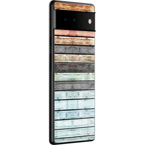 Wooden Stripes Google Pixel 6 Skin