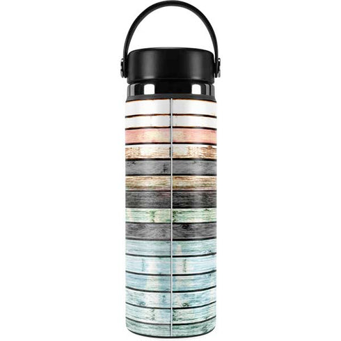 Wooden Stripes Hydro Flask 20oz Wide Mouth Skin