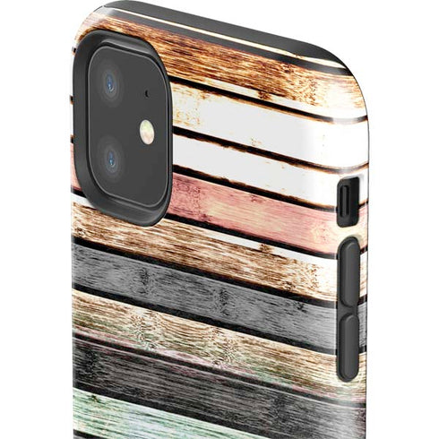 Wooden Stripes iPhone 11 Impact Case