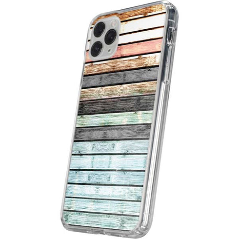 Wooden Stripes iPhone 11 Pro Clear Case