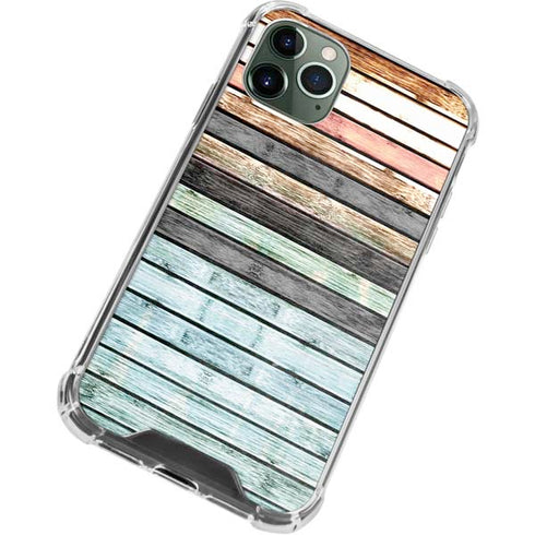 Wooden Stripes iPhone 11 Pro Max Clear Case