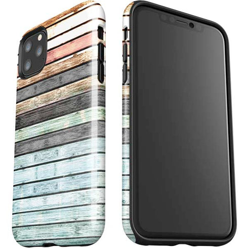 Wooden Stripes iPhone 11 Pro Max Impact Case