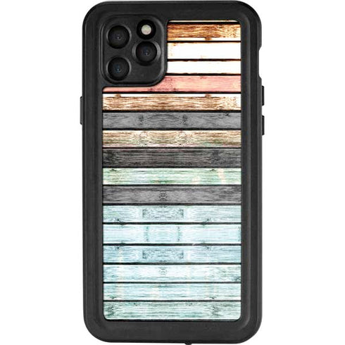 Wooden Stripes iPhone 11 Pro Max Waterproof Case