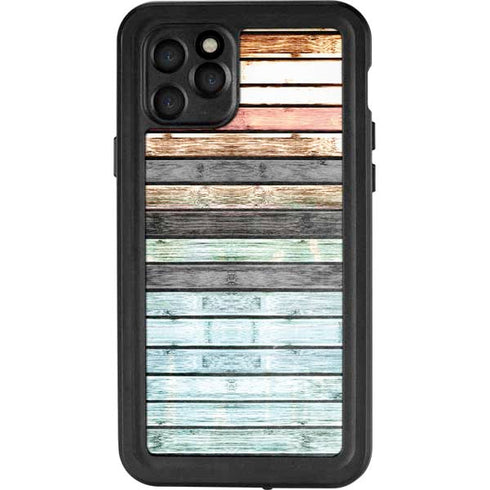 Wooden Stripes iPhone 11 Pro Waterproof Case