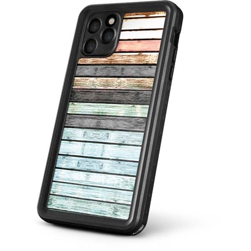 Wooden Stripes iPhone 11 Pro Waterproof Case
