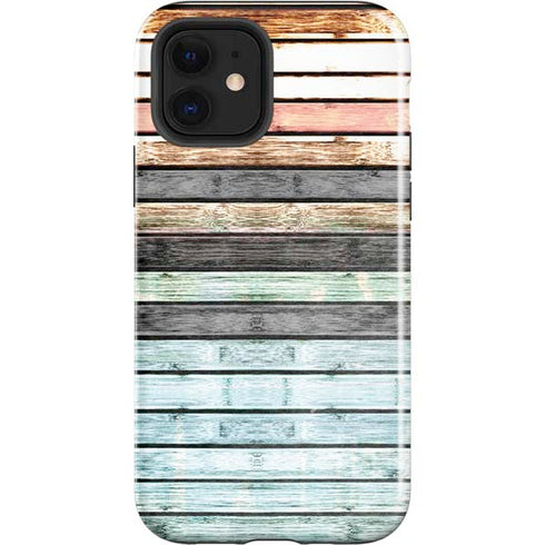 Wooden Stripes iPhone 12 Impact Case