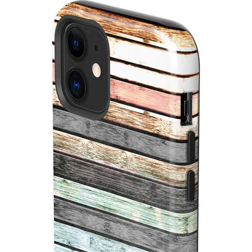 Wooden Stripes iPhone 12 Impact Case
