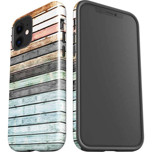 Wooden Stripes iPhone 12 Impact Case