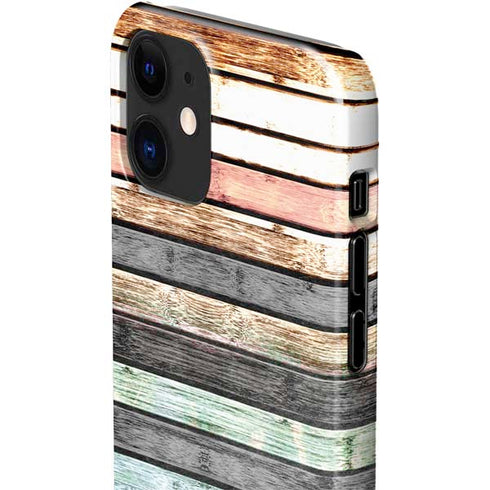 Wooden Stripes iPhone 12 Mini Lite Case