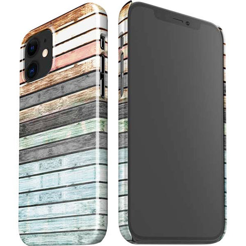 Wooden Stripes iPhone 12 Mini Lite Case