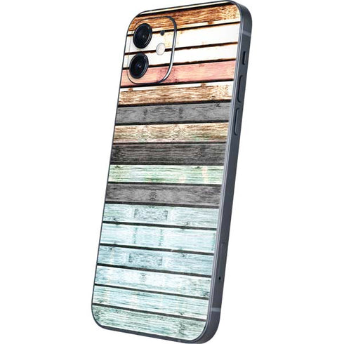 Wooden Stripes iPhone 12 Mini Skin