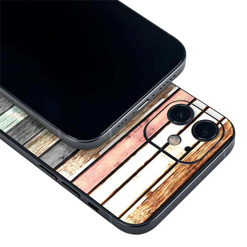Wooden Stripes iPhone 12 Mini Skin