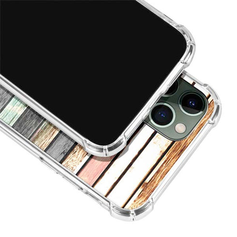 Wooden Stripes iPhone 12 Pro Clear Case