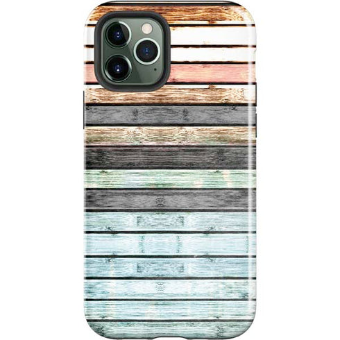 Wooden Stripes iPhone 12 Pro Impact Case