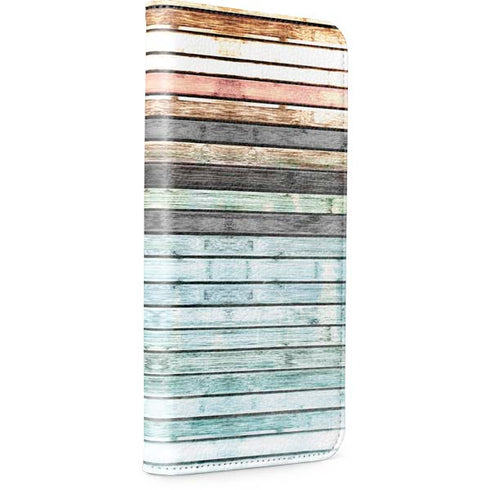 Wooden Stripes iPhone 13 Folio Case