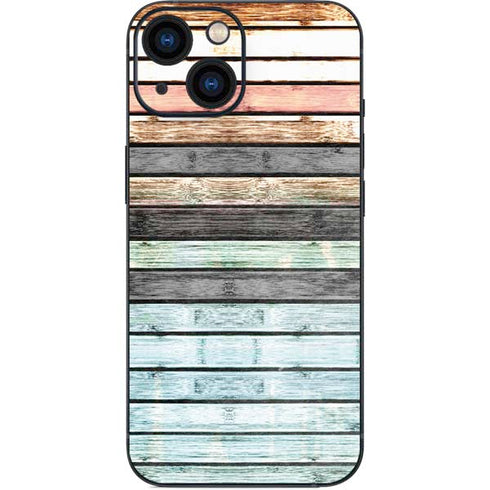 Wooden Stripes iPhone 13 Mini Skin