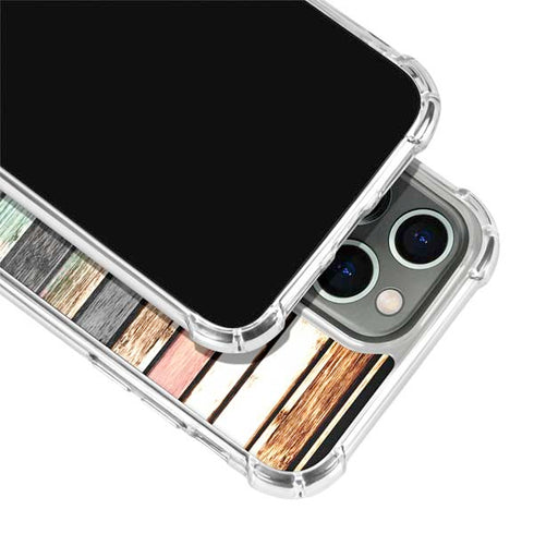 Wooden Stripes iPhone 13 Pro Clear Case