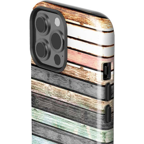 Wooden Stripes iPhone 15 Pro Max Impact Case