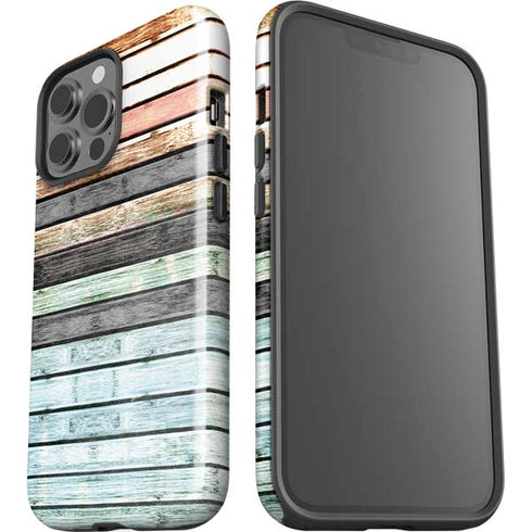 Wooden Stripes iPhone 15 Pro Max Impact Case