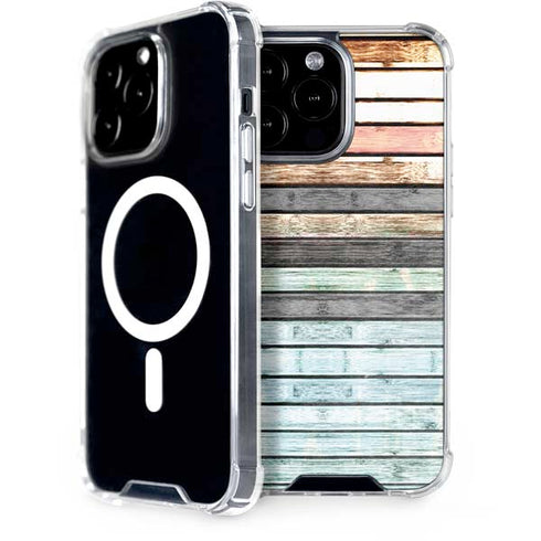 Wooden Stripes iPhone 15 Pro Max MagSafe Case