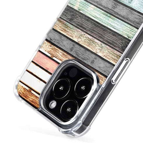Wooden Stripes iPhone 14 Pro Max MagSafe Case