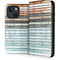 Wooden Stripes iPhone 15 Folio Case