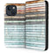 Wooden Stripes iPhone 15 Plus Folio Case