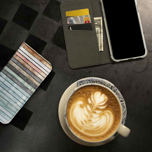 Wooden Stripes iPhone 15 Pro Folio Case